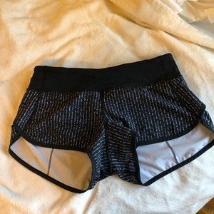 Lululemon speed shorts
